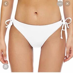 🌴🌴 White Tie-Side Bikini Bottom